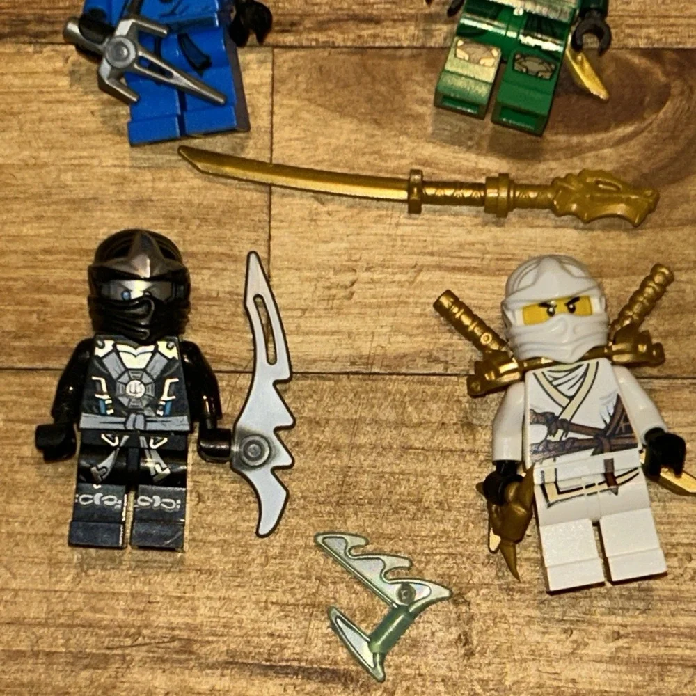 Lego Ninjago Ninja Minigure Lot Rare Parts Lot Of 5